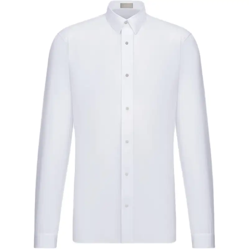 DIOR Quarterly New Products Shirts Men's White Lapel Moderate