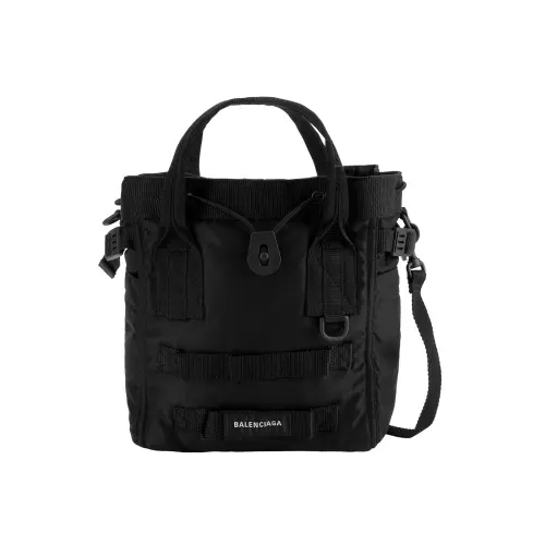 Balenciaga Polyester Handbag, Crossbody Bag, Shoulder Bag Large Women's Black