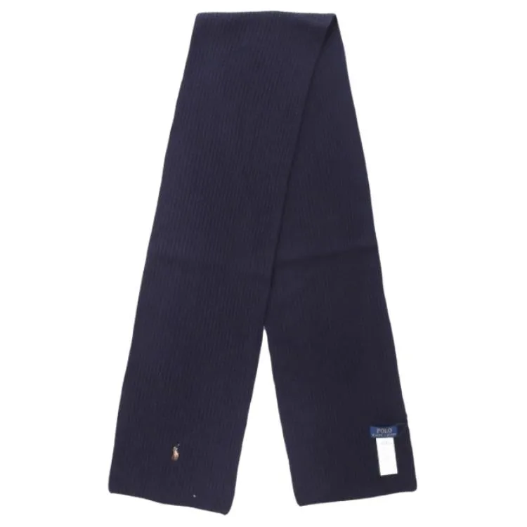 Polo Ralph Lauren Original Design Wool Knit Scarves Women's Blue