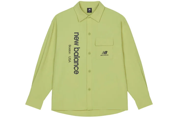 New Balance Shirts Men's Green Lapel Moderate Other