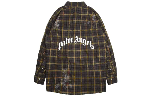 PALM ANGELS Shirts Men's Green Moderate Other