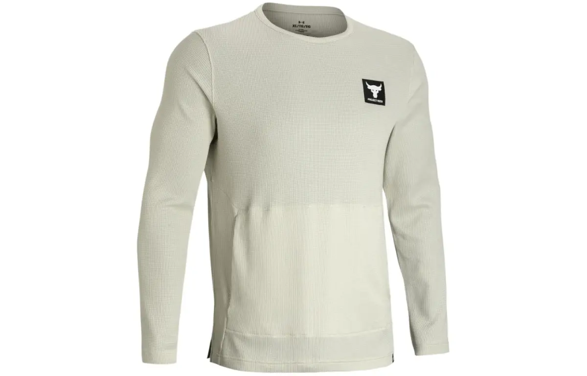 Under Armour Project Rock Sweatshirt Men's Pink Silt Gray