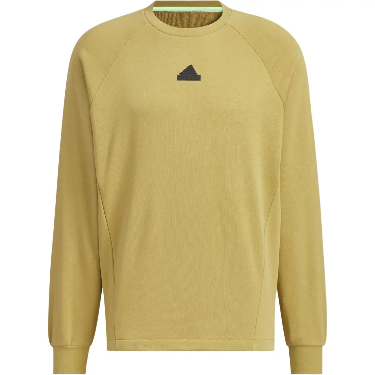 Adidas TECH RAIN CREW SWEATSHIRT Men's Khaki Brown