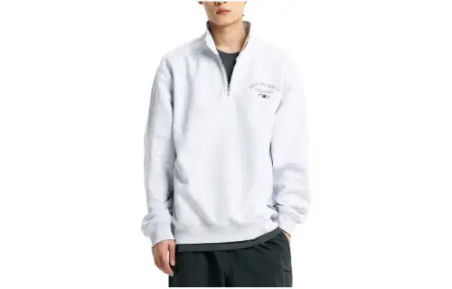 New Balance Sweatshirts Men's Gray Stand Collar Moderate Other