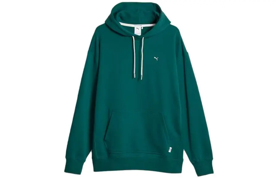 Puma logo-embroidery hoodie