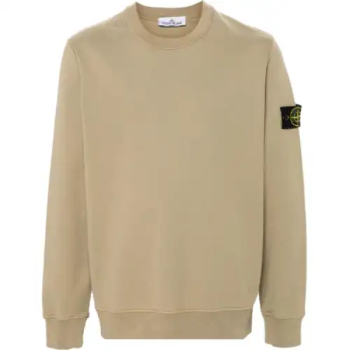 Stone Island Logo Patch Crewneck Sweatshirt