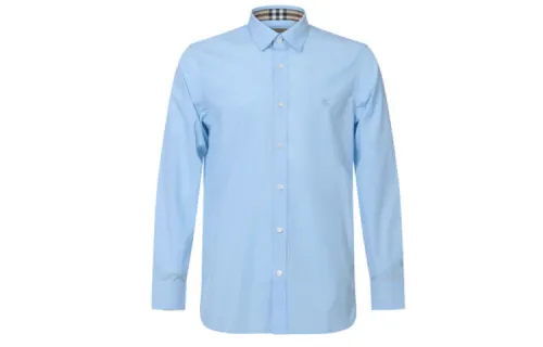Burberry Shirt Men's Light Blue