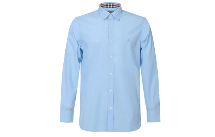 Burberry Shirt Men's Light Blue