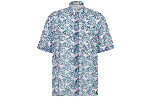 DIOR Quarterly New Products Shirts Men's Multicolor Lapel Moderate Shirt