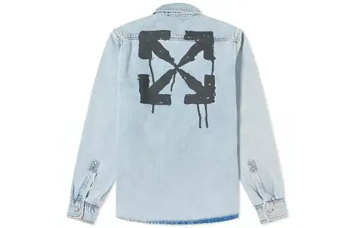 OFF WHITE Bleached Denim Shirt