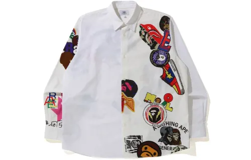 Bape Multi Motif Print Relaxed Shirt