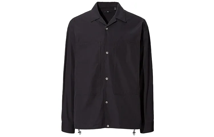 UNIQLO X JIL SANDER Jil Sander Shirts Men's Black Lapel Moderate Other