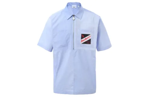 Burberry Shirt Men's Light Blue