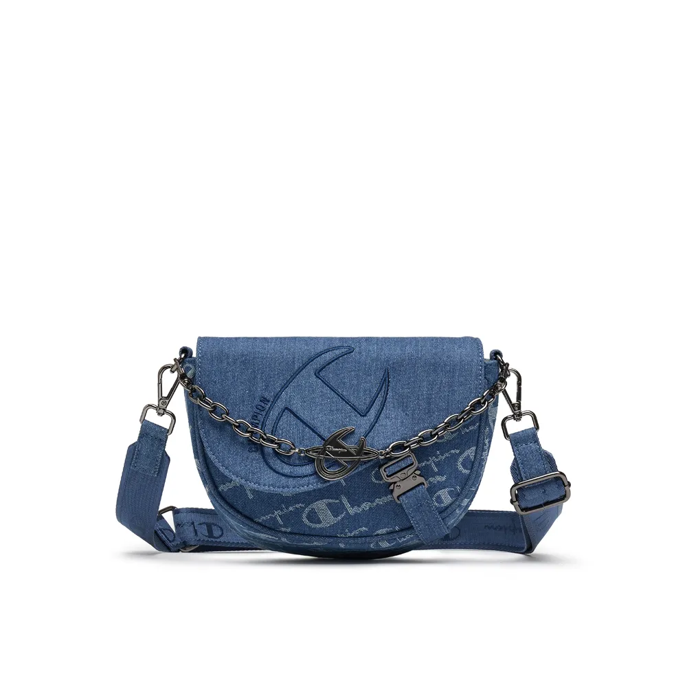 Champion Fabric Backpack Shoulder Bag Regular Unisex Light Blue/Dark Blue