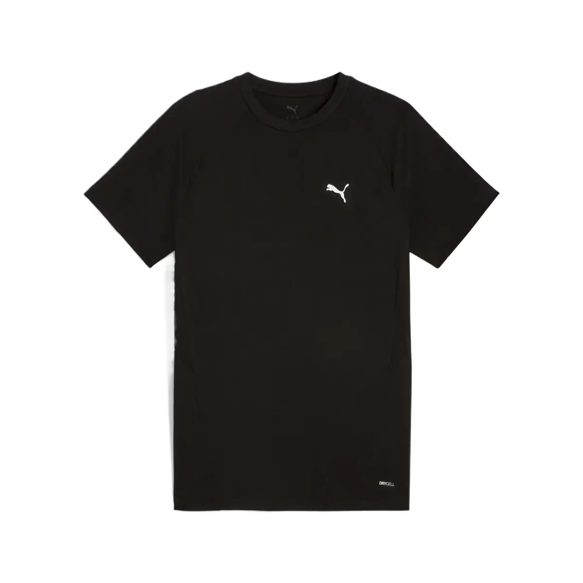 PUMA Evo T-Shirts Men's Black Crew Neck Moderate Straight Fit