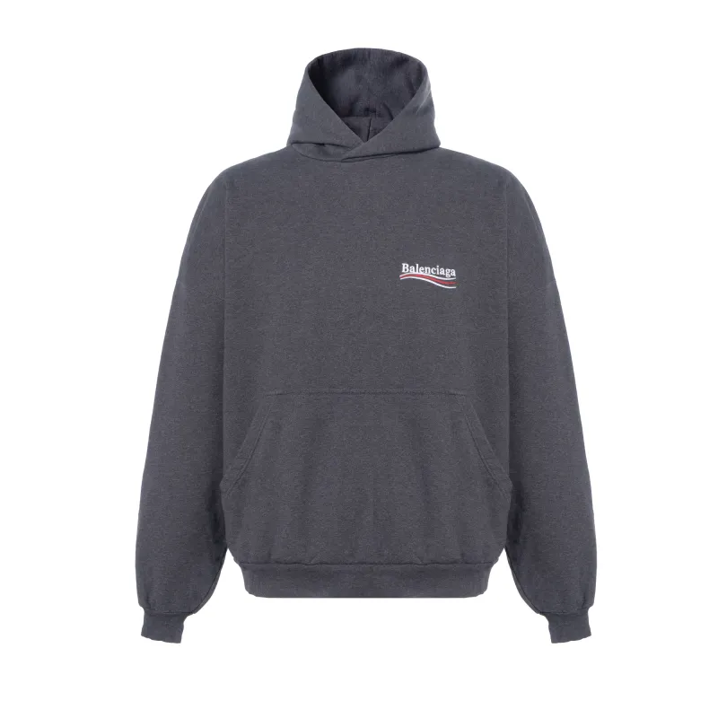 Balenciaga Logo Embroidered Hoodie