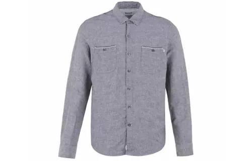 Timberland Shirts Men's Gray Lapel Moderate Shirt