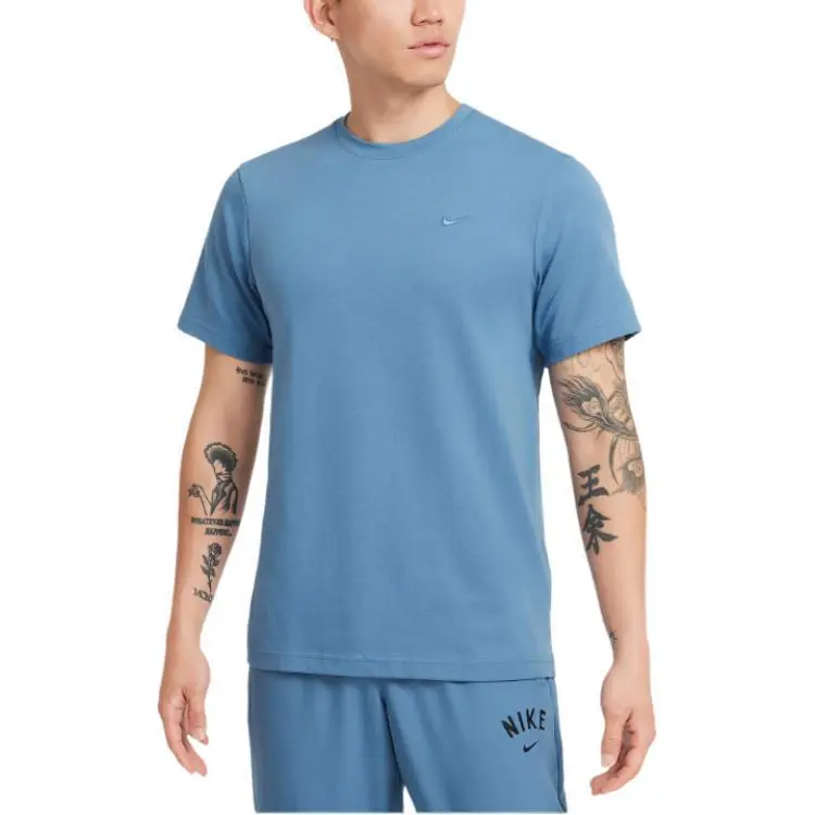 Nike Dri FIT PrimarySwoosh T Shirt Men's Blue