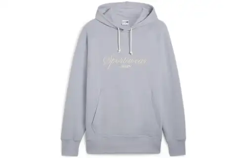 PUMA CLASSICS Sweatshirts Men's Gray Hooded Moderate Other