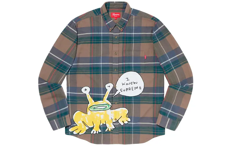 Supreme Daniel Johnston Plaid Shirt