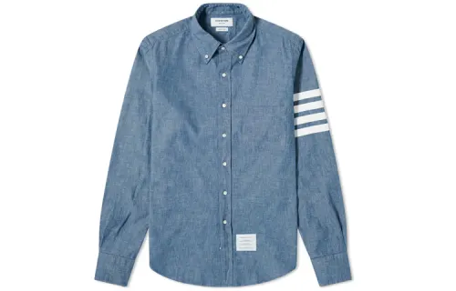 THOM BROWNE 4 Bar Long Sleeved Shirt