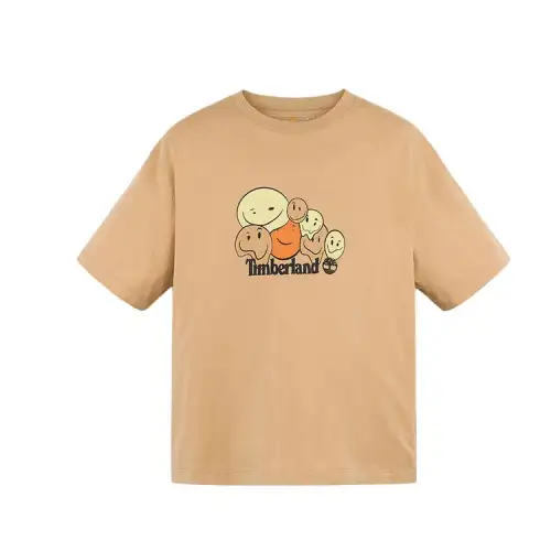 Timberland SS25 T Shirt Men's Light Wheat