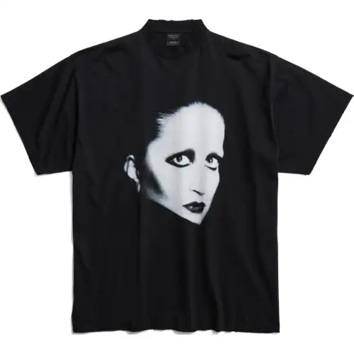 Balenciaga T Shirt Regular Fit Unisex Black