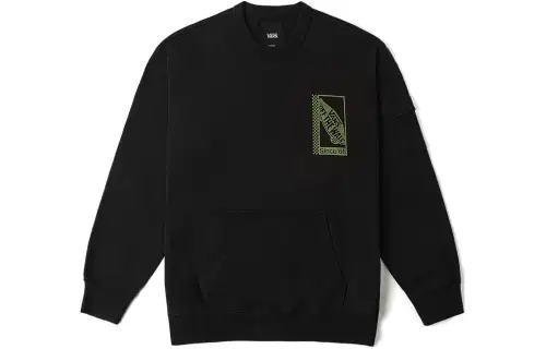 Vans Sweatshirts Men's Black Crew Neck Moderate Other