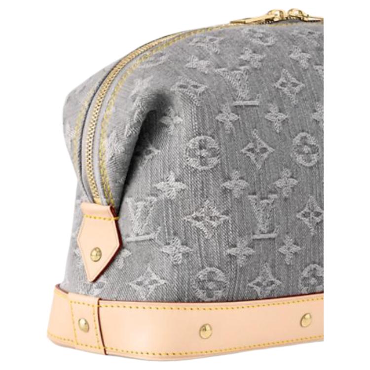 Женская косметичка Louis Vuitton (серая) — фото 4