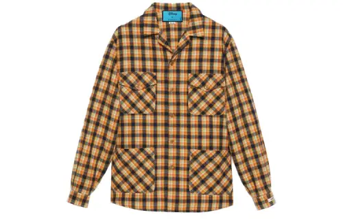 GUCCI X Disney Shirts Men's Yellow Lapel Moderate Shirt