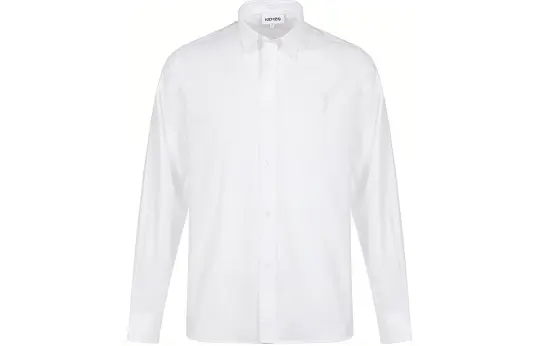 KENZO Classic Tiger Head Shirts Men's White Pointed Collar Moderate Shirt