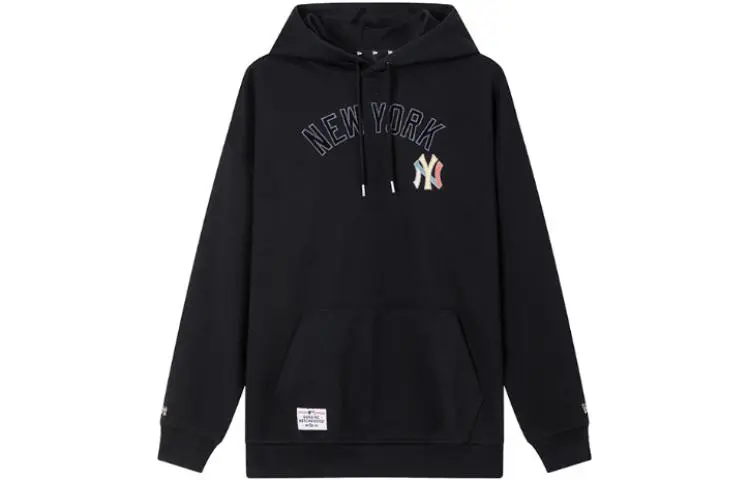 New Era Sweatshirts Men's Black Hooded (Non-detachable) Moderate