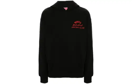 KENZO Drawn Varsity Embroidered Oversized Hoodie