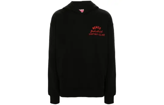 KENZO Drawn Varsity Embroidered Oversized Hoodie