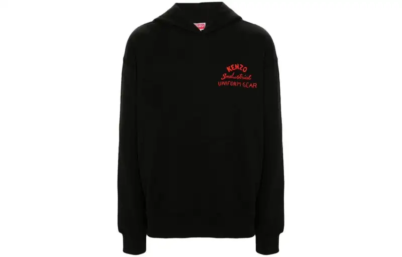 KENZO Drawn Varsity Embroidered Oversized Hoodie
