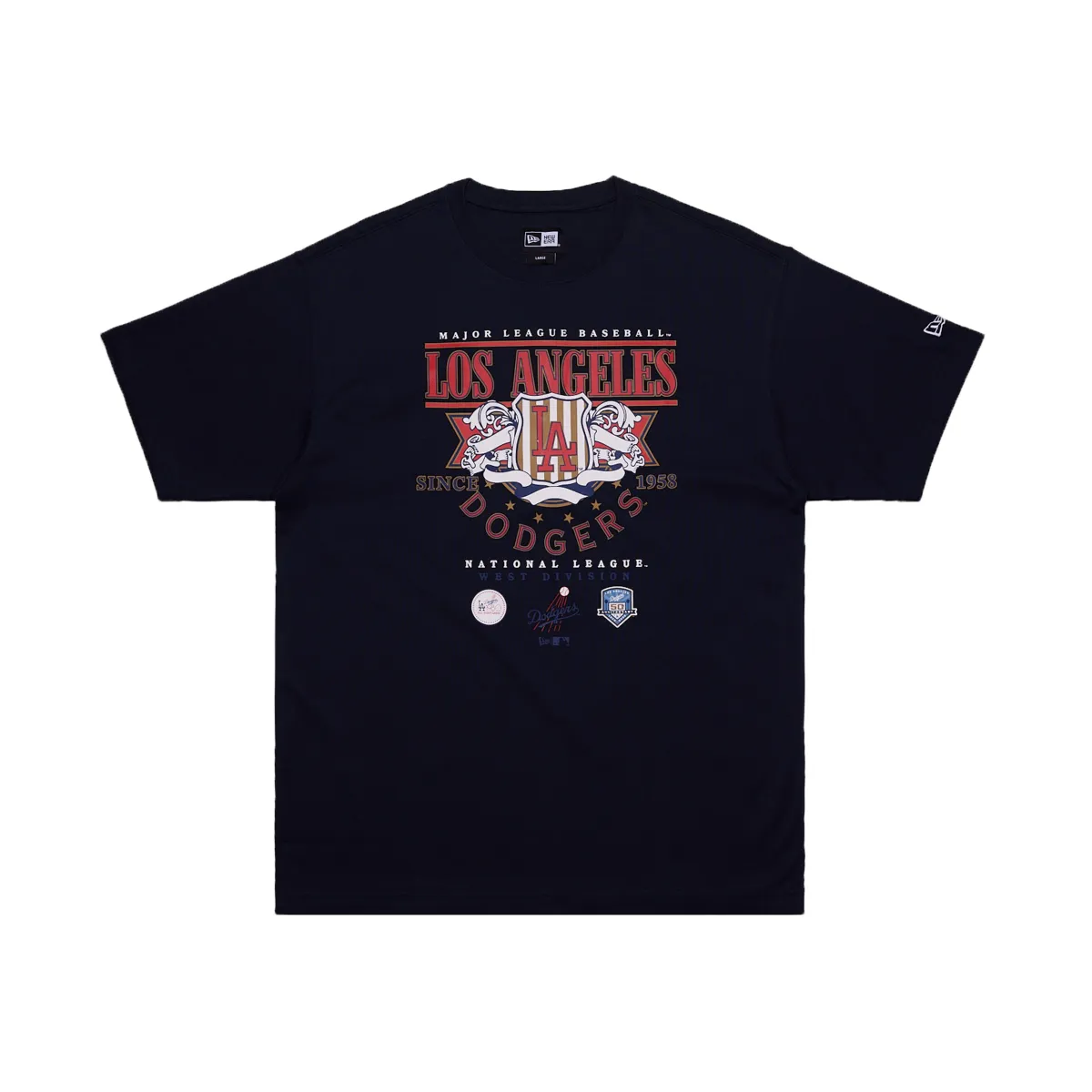 New Era T Shirt, Navy Blue Unisex