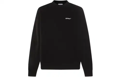 OFF WHITE Logo embroidered Cotton Sweatshirt
