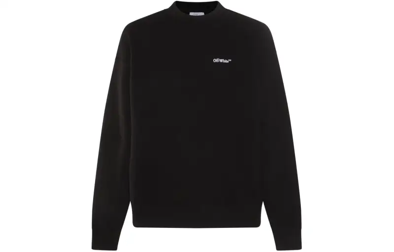 OFF WHITE Logo embroidered Cotton Sweatshirt