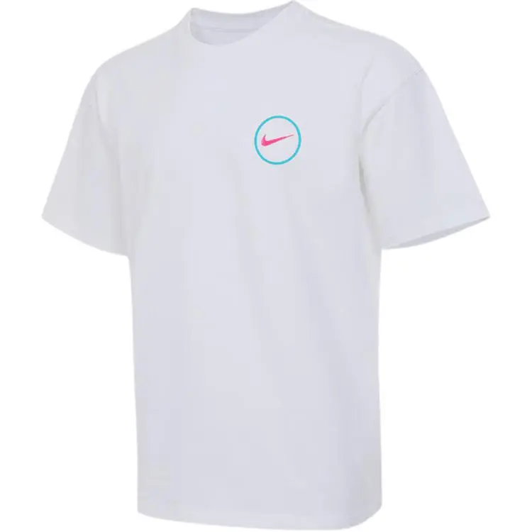 Nike T-Shirts Men's White Crew Neck Moderate