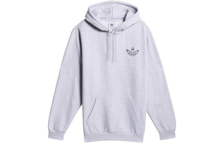 Adidas Originals Henry Jones Graphic Hoodie Sweatshirt Men's Gray