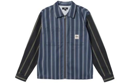 Stussy Shirts Unisex Blue Lapel Moderate Other