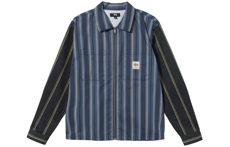 Stussy Shirts Unisex Blue Lapel Moderate Other