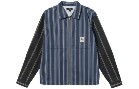 Stussy Shirts Unisex Blue Lapel Moderate Other