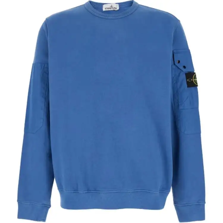 STONE ISLAND Logo Patch Crewneck Sweatshirt