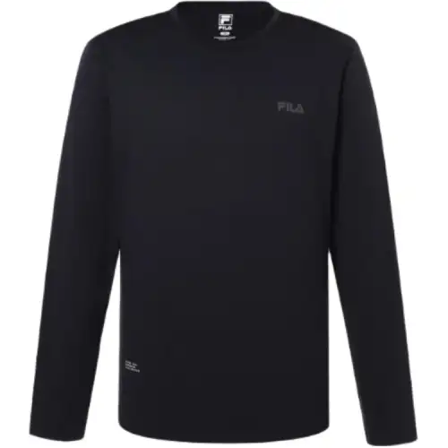FILA T Shirts Unisex Black Crew Neck