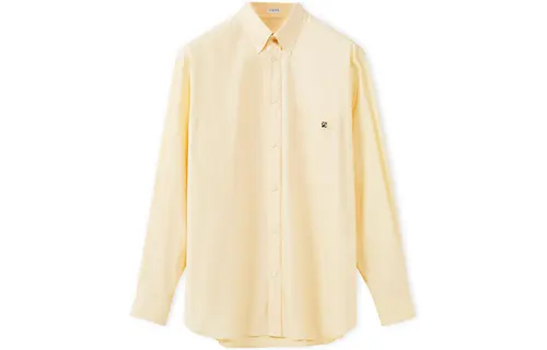 LOEWE Shirts Men's Yellow Lapel Moderate Other