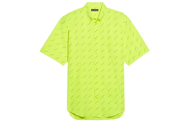 Balenciaga Shirt Men's Fluorescent Yellow