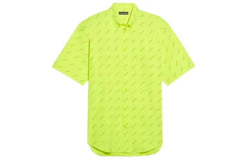 Balenciaga Shirt Men's Fluorescent Yellow