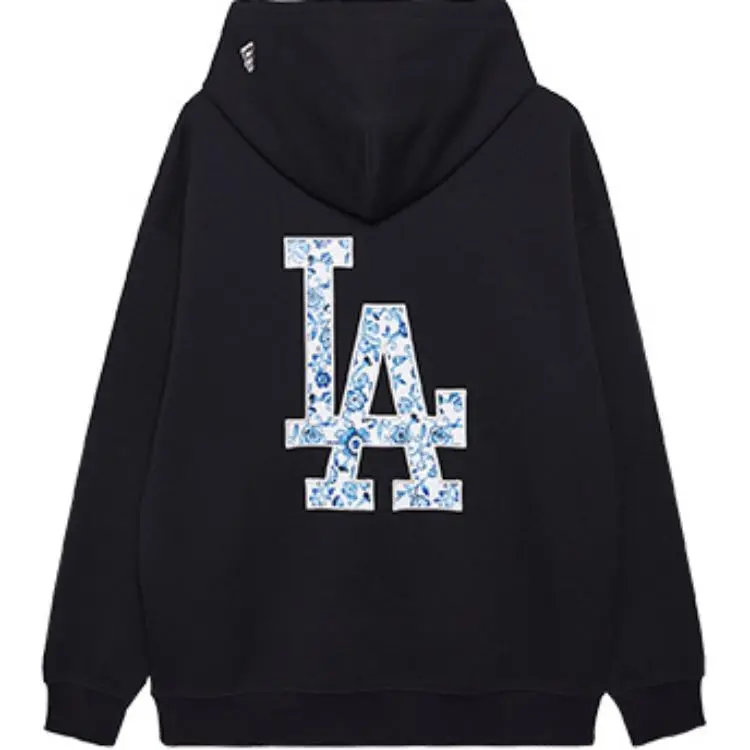 New Era Blue And White Porcelain Collection American Sweatshirt Unisex Black