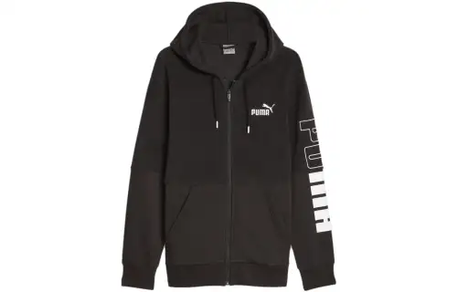 PUMA Sweatshirts Men's Black Hooded Moderate Other